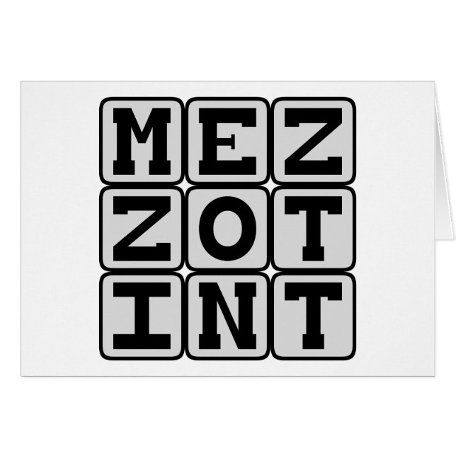 Mezzotint, Druckverfahren (Vorderseite (Horizontal))