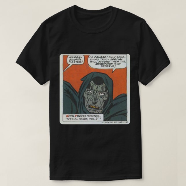 MF Doom - Metal Fingerz Klassischer T - Shirt (Design vorne)