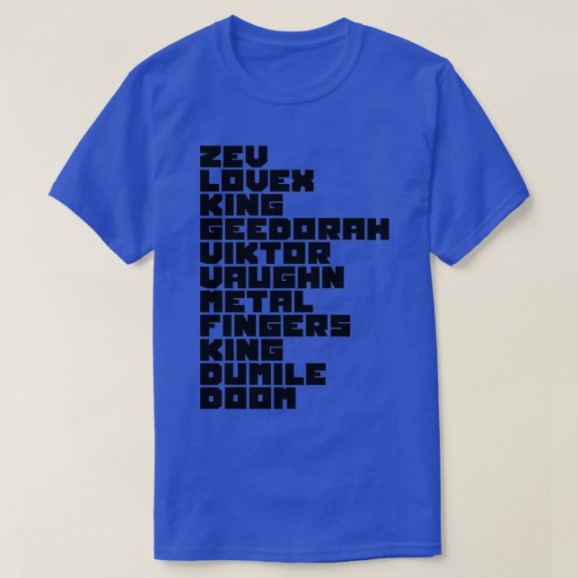 MF DOOM-Tribut  T-Shirt (Design vorne)