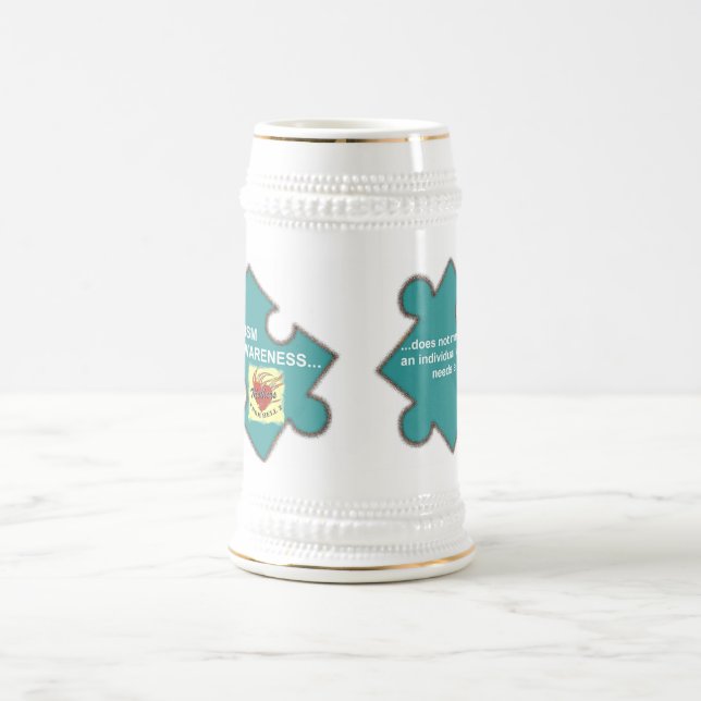 MFH2 STEIN - AutismAwarenessSEAGREEN Bierglas (Mittel)