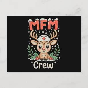MFM Krankenpfleger Crew Rentier Weihnachten Xmas F