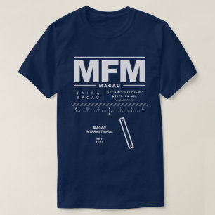 MFM-T - Shirt Macau Internationaler Flughafen