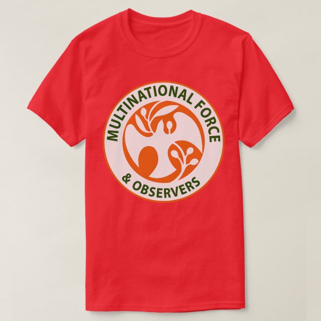 MFO-Insignien für multinationale Organisationen un T-Shirt (Design vorne)