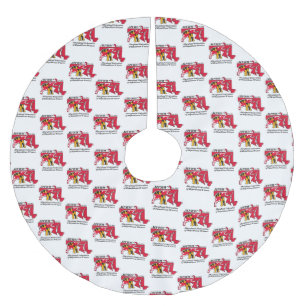 MFRW Tree Skirt Polyester Weihnachtsbaumdecke