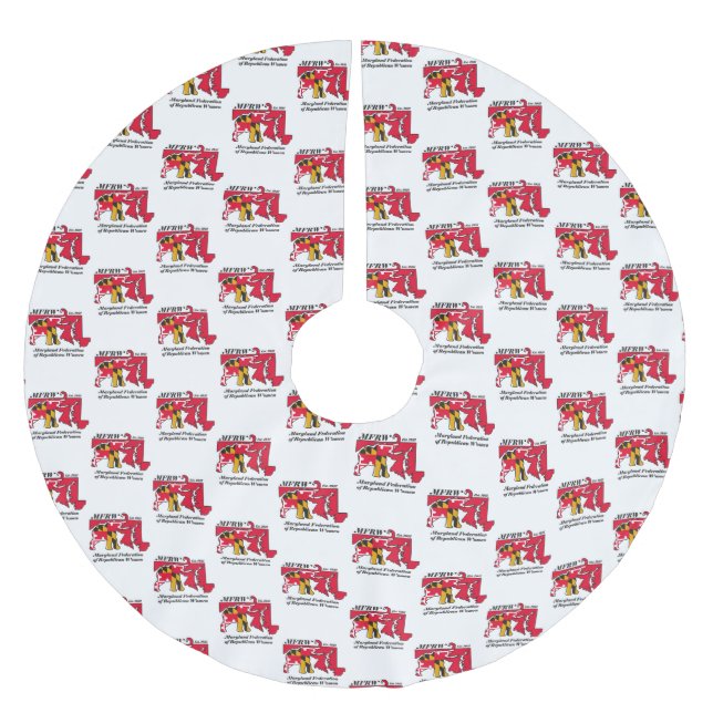 MFRW Tree Skirt Polyester Weihnachtsbaumdecke (Vorderseite)