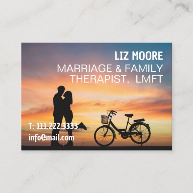 MFT Ehe und Familientherapeut Visitenkarte (Vorderseite)