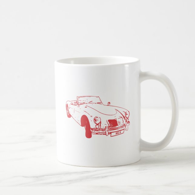 MG A Tasse rot (Rechts)