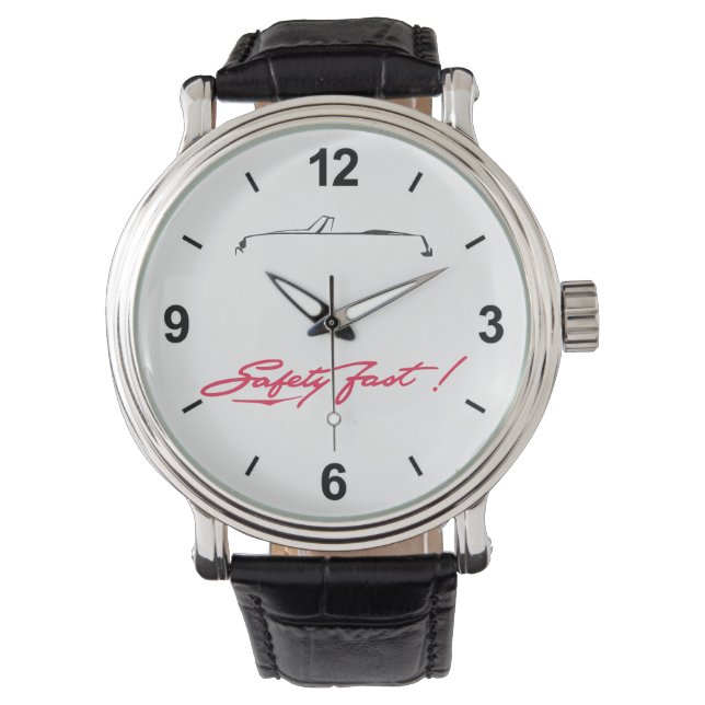 MG B mit Safety Fast Armbanduhr (Vorderseite)