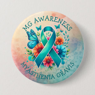 MG-Bewusstsein Myasthenia Gravis Ribbon Button
