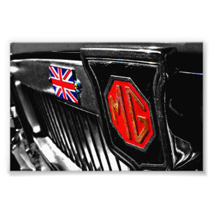 MG Classic British Sports Motor Car Fotodruck