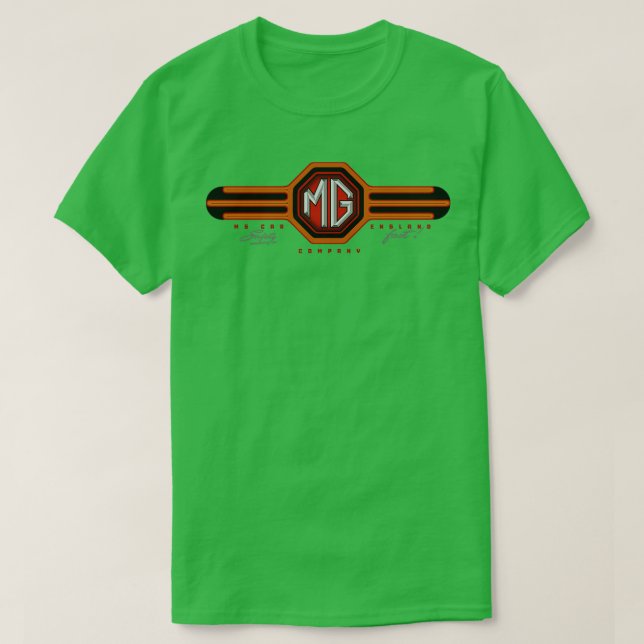 MG-Fahrzeuge England T-Shirt (Design vorne)