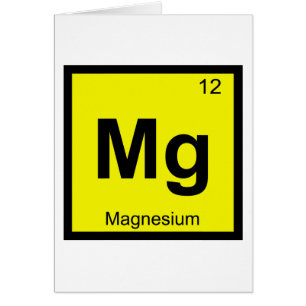 Mg - Magnesium Chemie Periodensystem Symbol