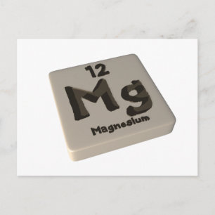 Mg Magnesium Postkarte
