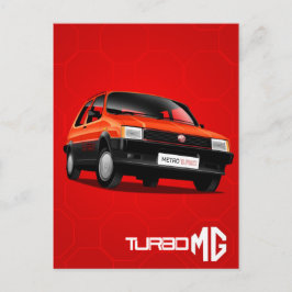 MG Metro Turbo Postkarte