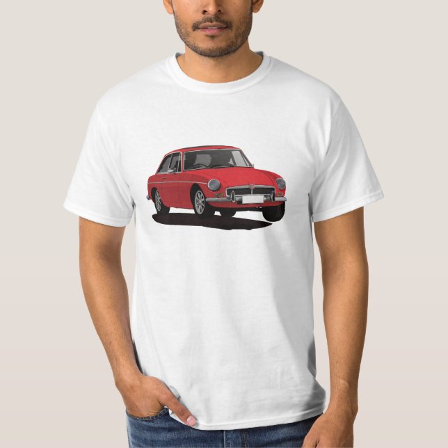 MG MGB GT - rot T-Shirt (Vorderseite)