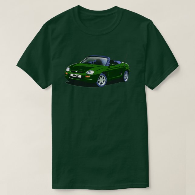 MG Rover MGF Auto in British Racing Green T-Shirt (Design vorne)