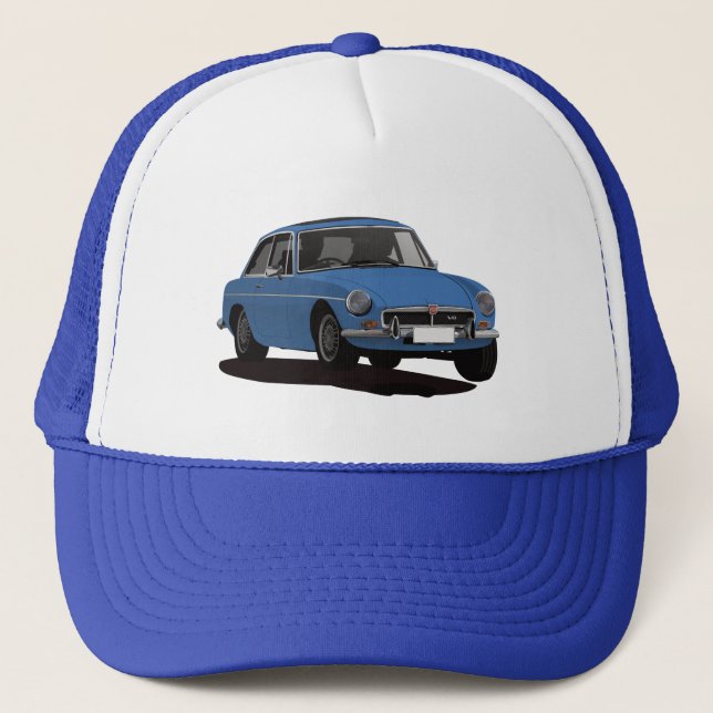 MGB GT V8 - Blau Truckerkappe (Vorderseite)