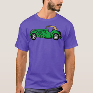 MGTD MG TD British Racing Green Classic Car T-Shirt