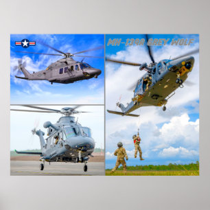 MH-139A GRAY WOLF POSTER