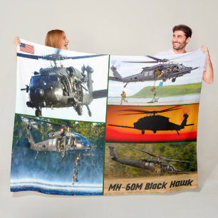 MH-60 M SCHWARZE HAWK FLEECEDECKE