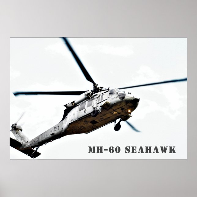 MH-60 Seahawk-Militärhubschrauber Poster (Vorne)