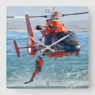 MH-65 DOLPHIN QUADRATISCHE WANDUHR