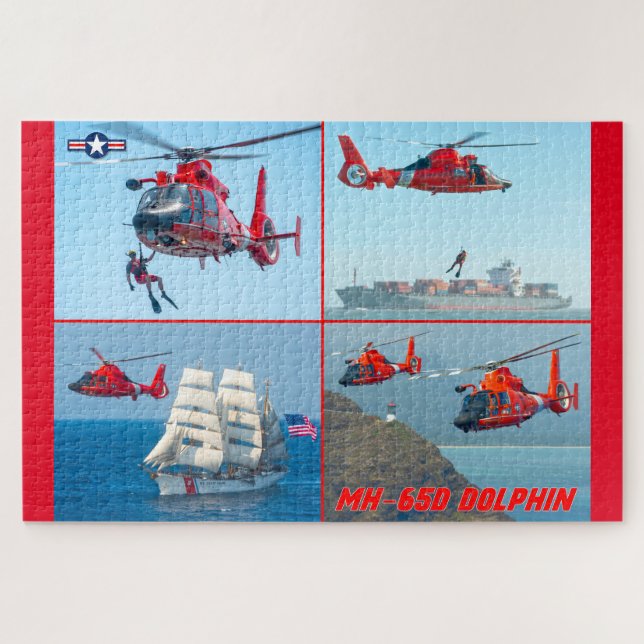 MH-65D-DOLPHIN (20 x 30 INCH) Puzzle (Horizontal)