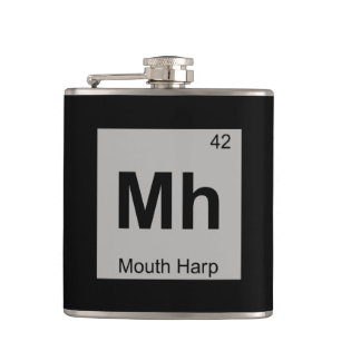 Mh - Mouth Harp Music Chemistry Periodic Table Flachmann