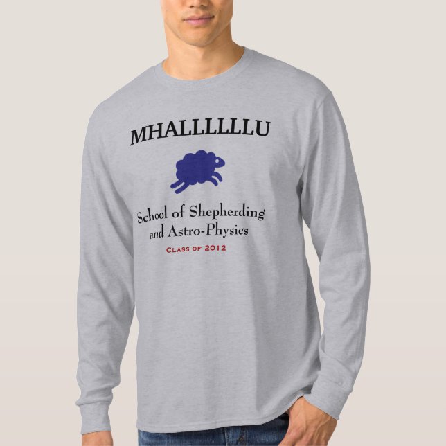 MHALLLLLLU Klassiker-T-Shirt T-Shirt (Vorderseite)