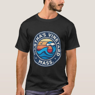 Mha'S Vineyard Massachusetts Ma Nautische Wellen D T-Shirt