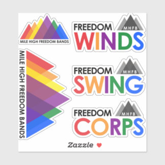 MHFB Ensemble Logos 5-Sticker-Set Aufkleber