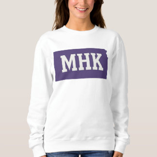MHK Kansas | Manhattan KS Staat Abkürzung Sweatshirt