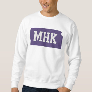 MHK Kansas Manhattan KS Staat Abkürzung Sweatshirt