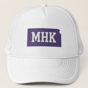 MHK Kansas Manhattan KS Staat Abkürzung Truckerkappe