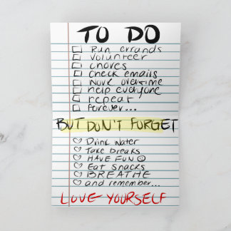 MHM - Selbst-Liebe Karte