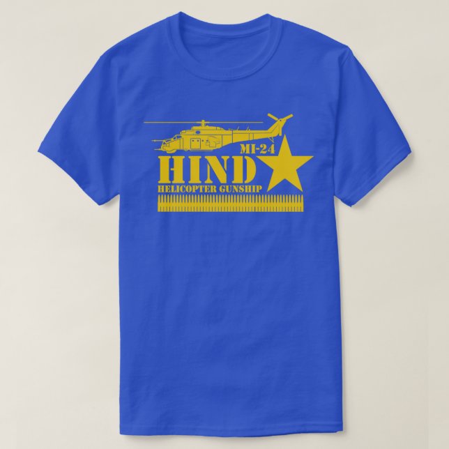 MI24 Hind Gunship T-Shirt (Design vorne)