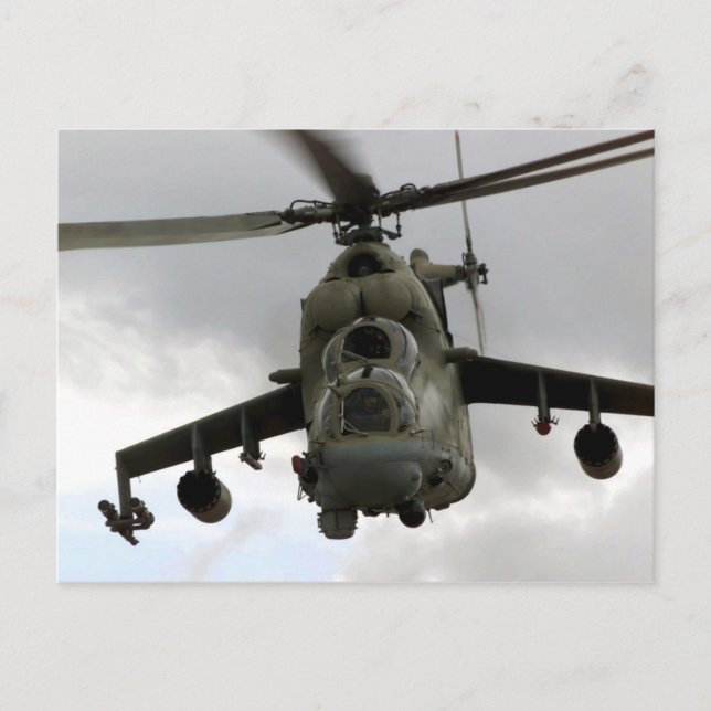 MI-24 Hind Postkarte (Vorderseite)