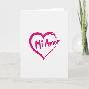 Mi Amor Herzkarte Karte