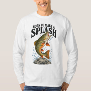 MI-Bachforellen-Fisch-Design sorgt für Aufsehen T-Shirt