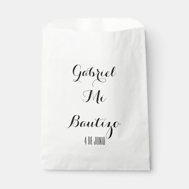 Mi Bautizo Gevor-Taschen - Anpassen Geschenktütchen (Vorderseite)