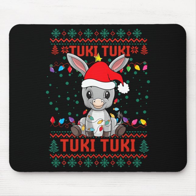 Mi Burrito Sabanero Mexican Tuki Tuki Latino Xmas  Mousepad (Vorne)