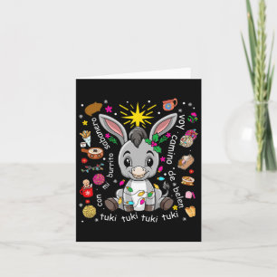 Mi Burrito Sabanero mexikanischer WeihnachtsDonkey Karte