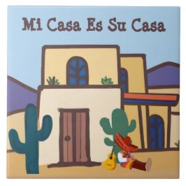 Mi Casa Es Su Casa Mexican Desert Adobe Home Fliese