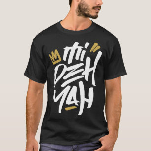 Mi Deh Yah Rasta Sagt Graffiti-Tag-Stil Reggae T-Shirt