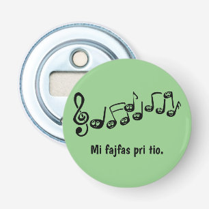 Mi fajfas pri tio. flaschenöffner