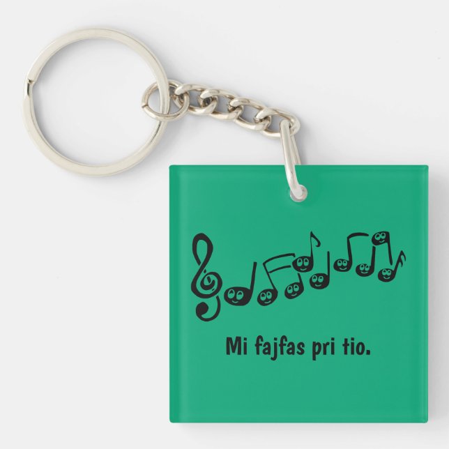 Mi fajfas pri tio. schlüsselanhänger (Vorderseite)