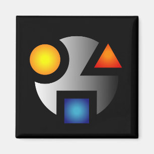 MI kryptischer Logomagnet Magnet