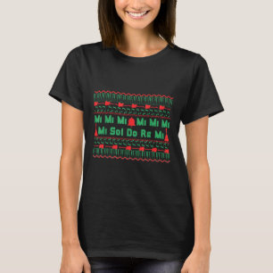 Mi Mi Mi Sol Do Re Mi Noten Lehrer Hässlicher Weih T-Shirt