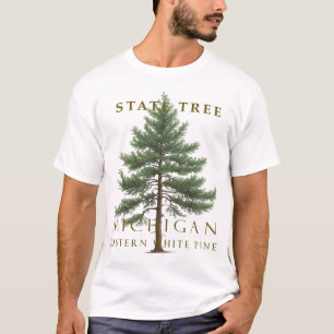 MI Pinus-strobus Weißkiefer Design T-Shirt
