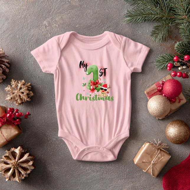 Mi Primera Navidad, Diseño navideño tierno  Baby Strampler (Von Creator hochgeladen)